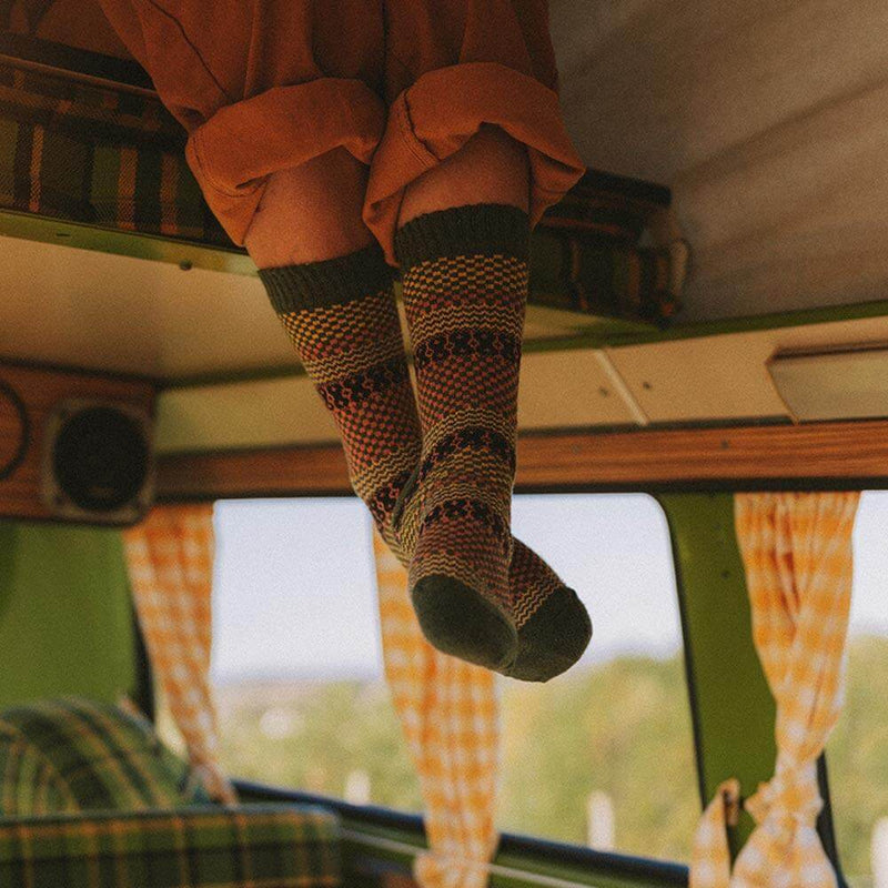 4 Paires De Chaussettes Chaudes Vintage