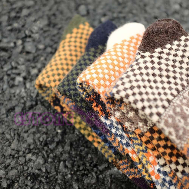 4 Paires De Chaussettes Chaudes Vintage