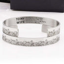 A Ma Femme, Tu Me Manques Est Mon Hobby Bracelet Manchette