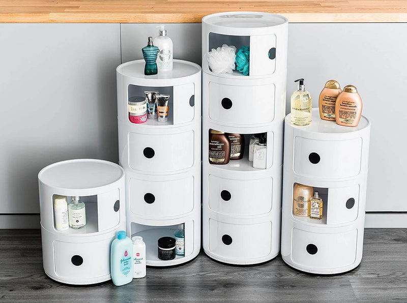 Armoire Moderne Cylindrique À 3 Niveaux