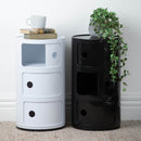 Armoire Moderne Cylindrique À 3 Niveaux