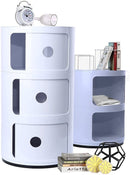 Armoire Moderne Cylindrique À 3 Niveaux