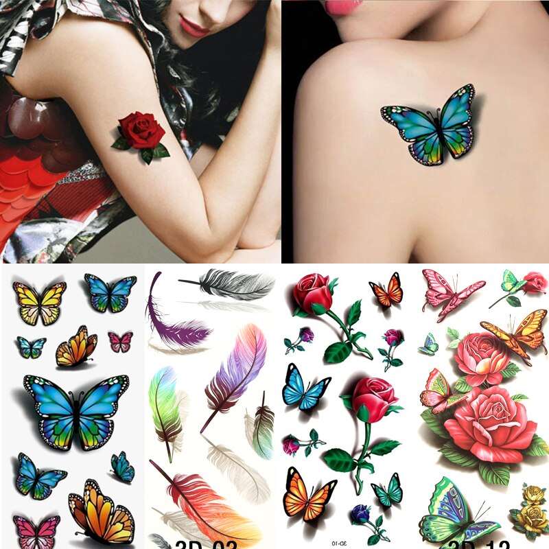 Autocollant De Tatouage Temporaire Pour Le Corps