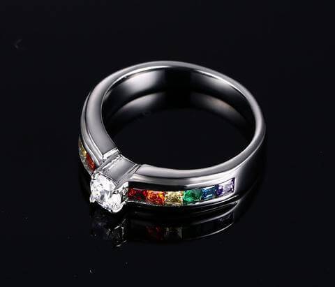 Bague De Promesse De Fierté