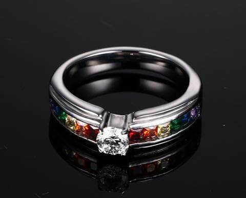 Bague De Promesse De Fierté