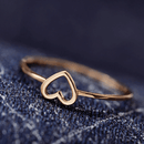 Bague De Promesse En Forme De Cœur