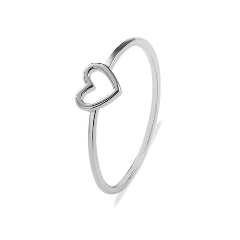 Bague De Promesse En Forme De Cœur