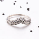 Bague En Argent Sterling En Forme De V