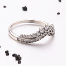 Bague En Argent Sterling En Forme De V