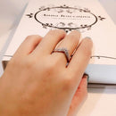 Bague En Argent Sterling En Forme De V