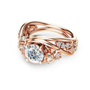 Bague Fleur Papillon Avec Strass Creux