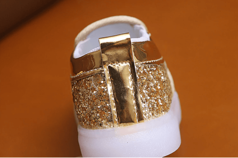 Baskets Led À Paillettes Pour Enfants