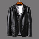 Blazer En Cuir Pour Homme