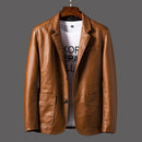 Blazer En Cuir Pour Homme