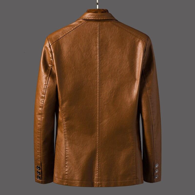 Blazer En Cuir Pour Homme
