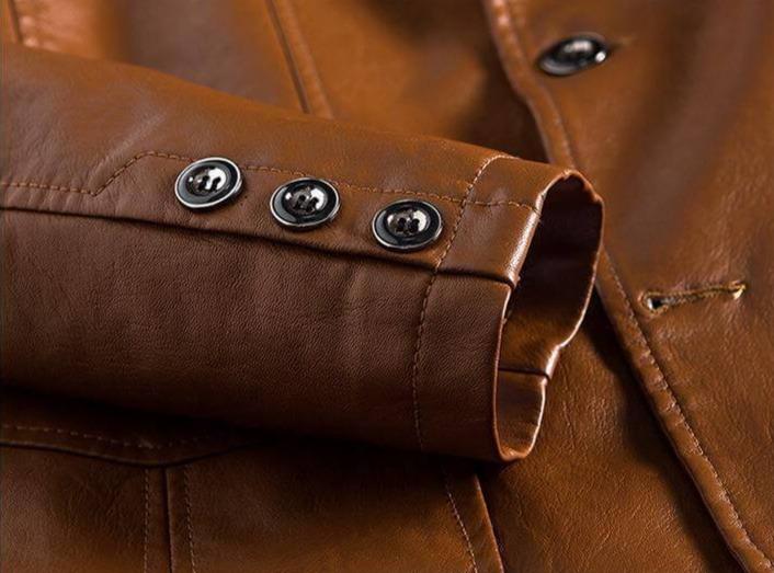 Blazer En Cuir Pour Homme