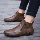 Bottes Chelsea En Cuir De Vache