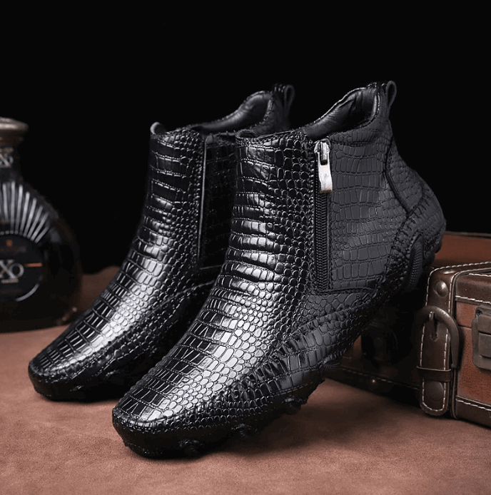 Bottes Chelsea En Cuir De Vache