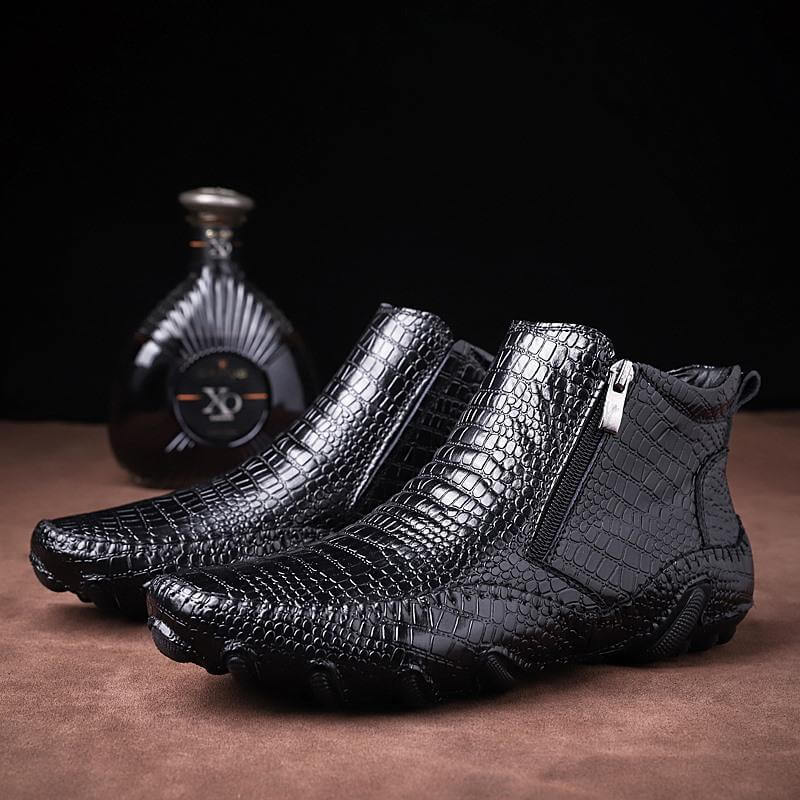 Bottes Chelsea En Cuir De Vache