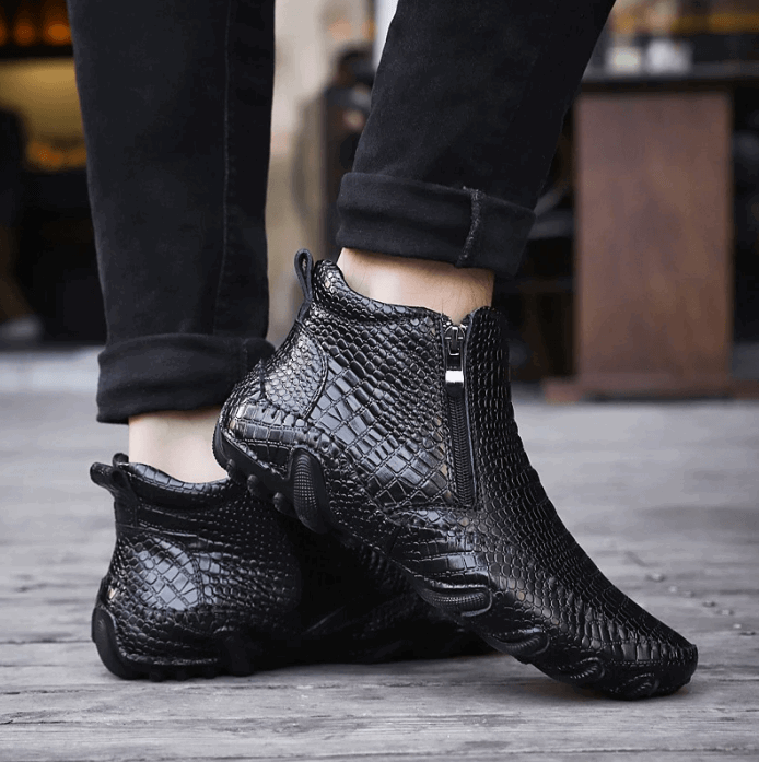 Bottes Chelsea En Cuir De Vache