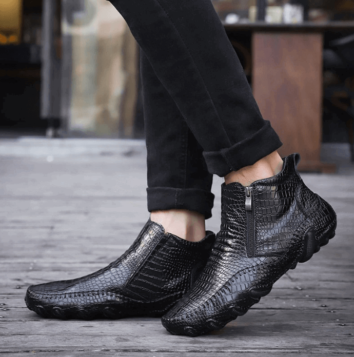 Bottes Chelsea En Cuir De Vache