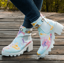 Bottes De Cheville Tie Dye