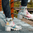 Bottes De Cheville Tie Dye