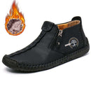 Bottes De Cheville Vintage Cousues À La Main Pour Hommes