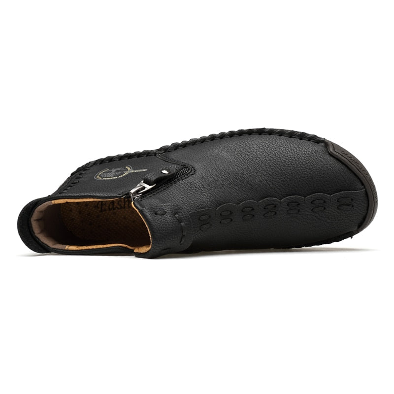 Bottes De Cheville Vintage Cousues À La Main Pour Hommes