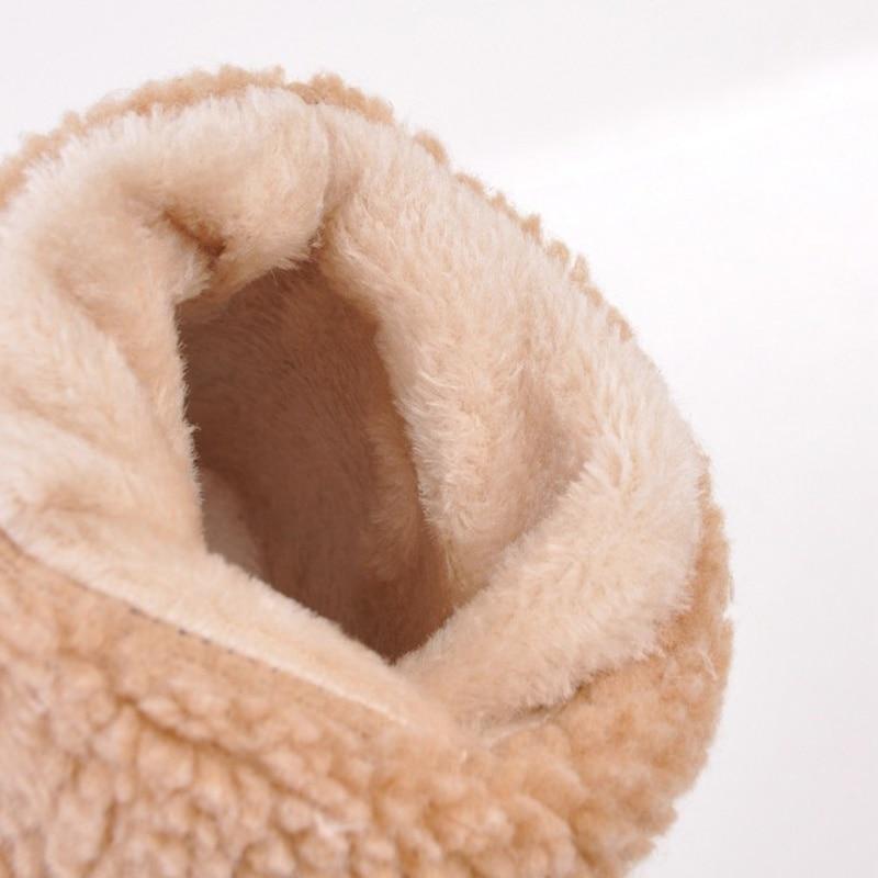Bottes De Neige Chaudes En Fourrure D'Hiver