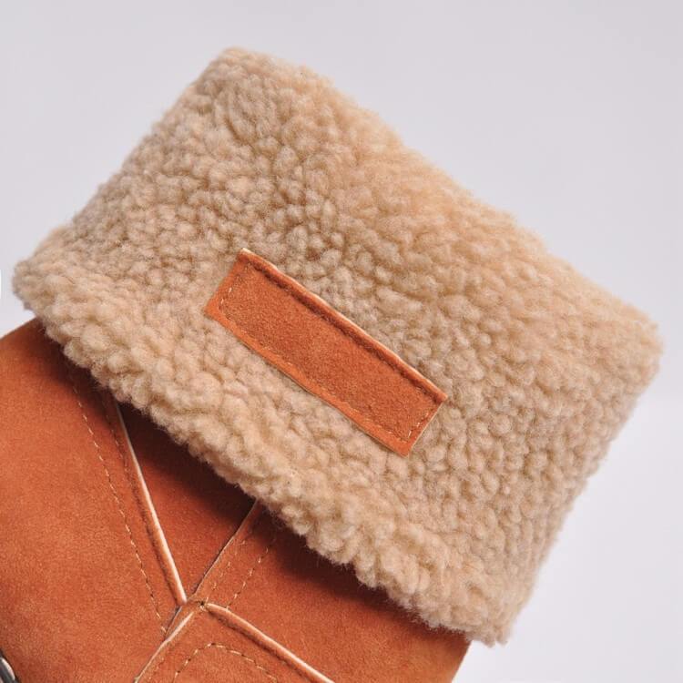 Bottes De Neige Chaudes En Fourrure D'Hiver