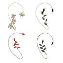 Boucles D'Oreilles À Clip En Forme De Fleur