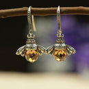 Boucles D'Oreilles Abeille En Cristal