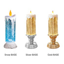 Bougie À Eau Led À Changement De Couleur Avec Paillettes