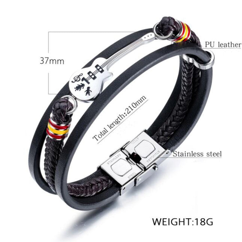 Bracelet En Cuir De Guitare En Édition Limitée