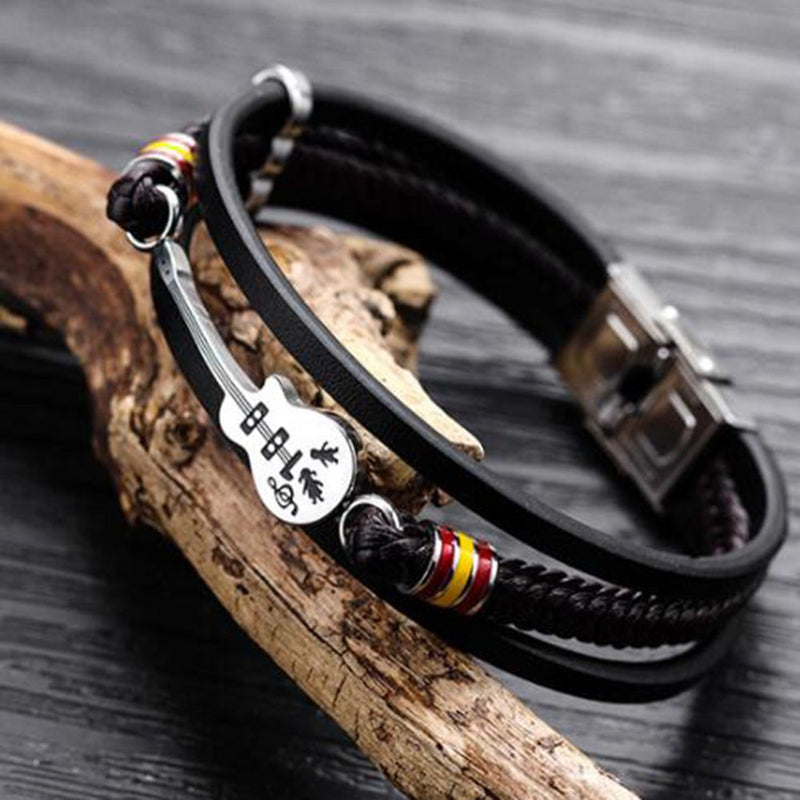 Bracelet En Cuir De Guitare En Édition Limitée