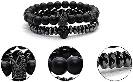 Bracelet En Pierre D'Onyx
