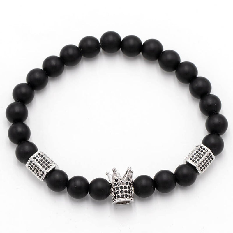 Bracelet En Pierre D'Onyx