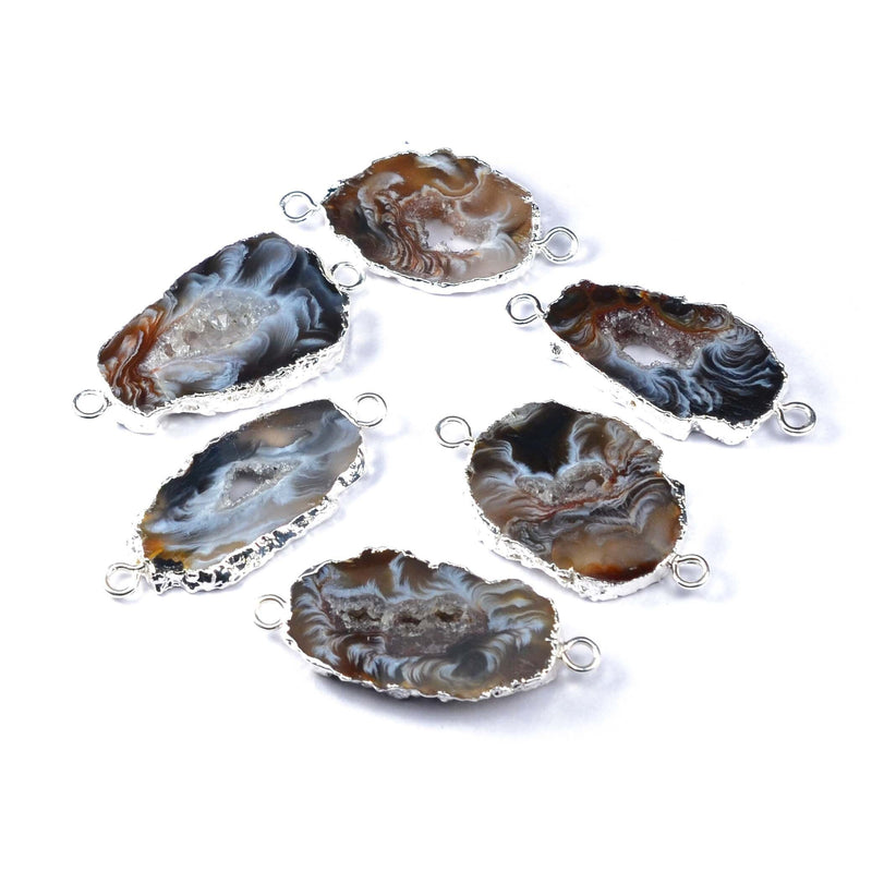 Bracelet Magique Tissé De Labradorite Et De Cristaux Druzy