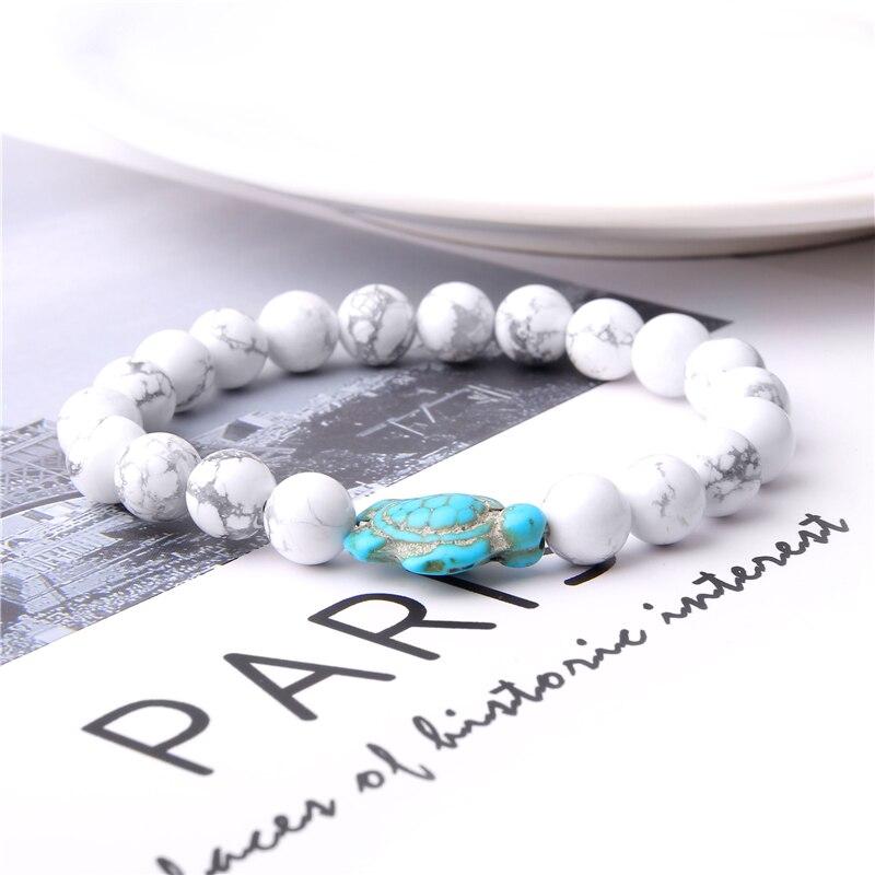Bracelet Tortue En Perles De Turquoise