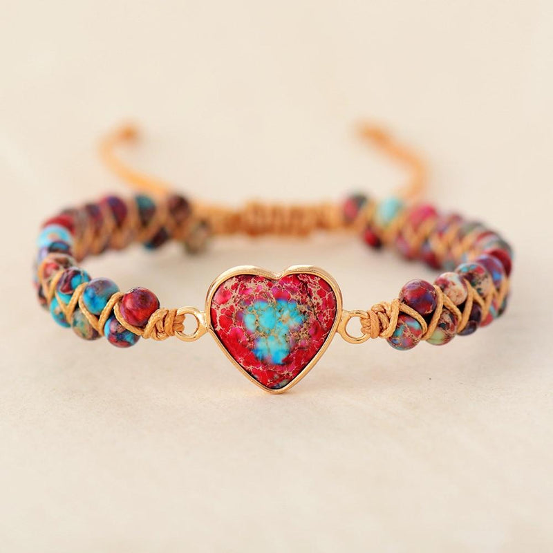 Bracelet Tressé Cœur De La Passion