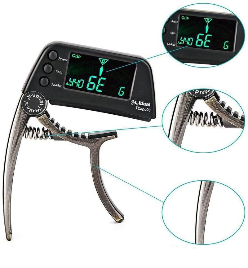 Capo Et Accordeur Pour Guitare 2-En-1