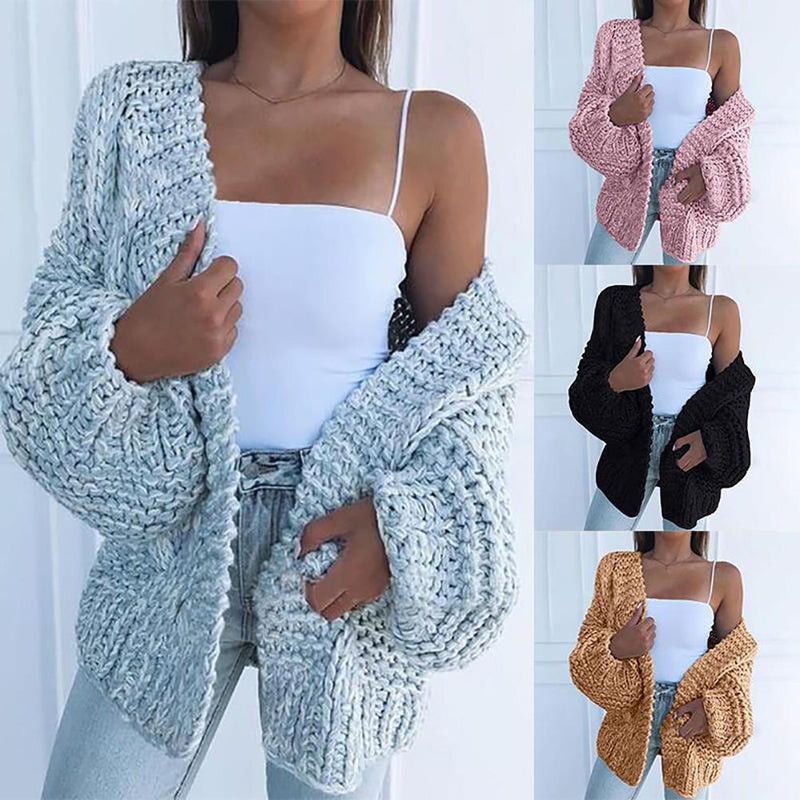 Cardigan En Tricot Épais