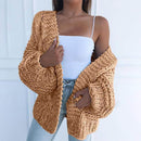 Cardigan En Tricot Épais