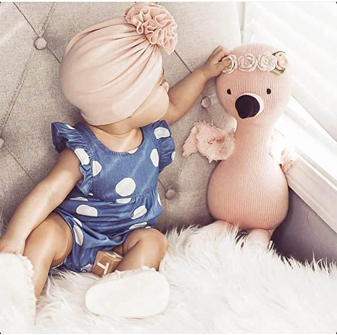 Chapeau Turban À Volants Pour Bébé