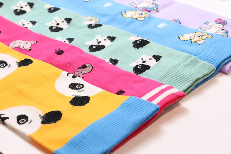 Chaussettes De Compression Longues Et Colorées (4 Paires)