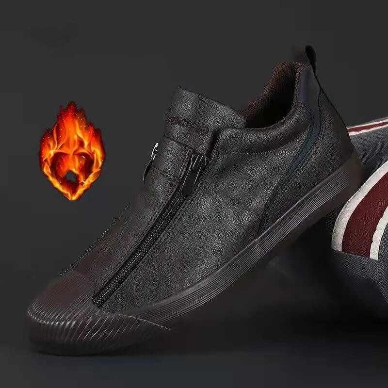 Chaussures Vulcanisées En Cuir Microfibre Pour Hommes