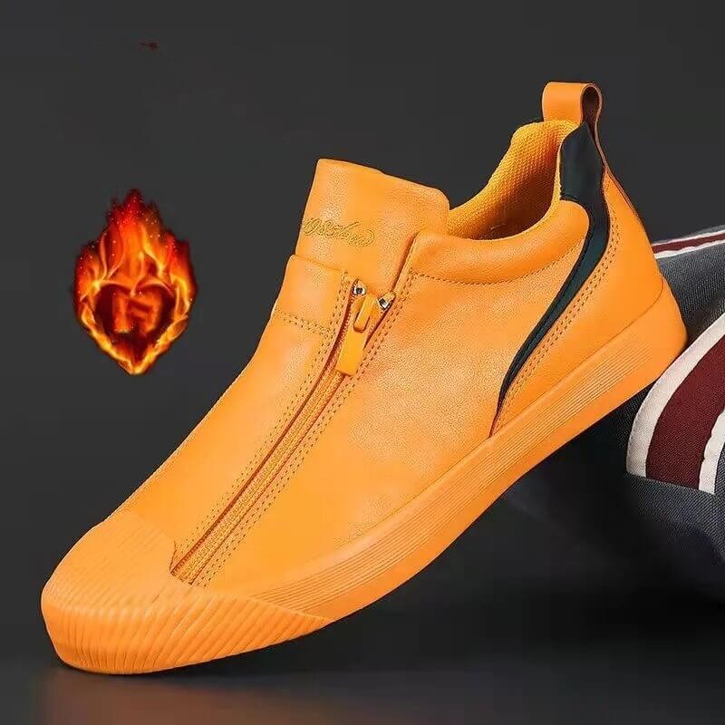Chaussures Vulcanisées En Cuir Microfibre Pour Hommes