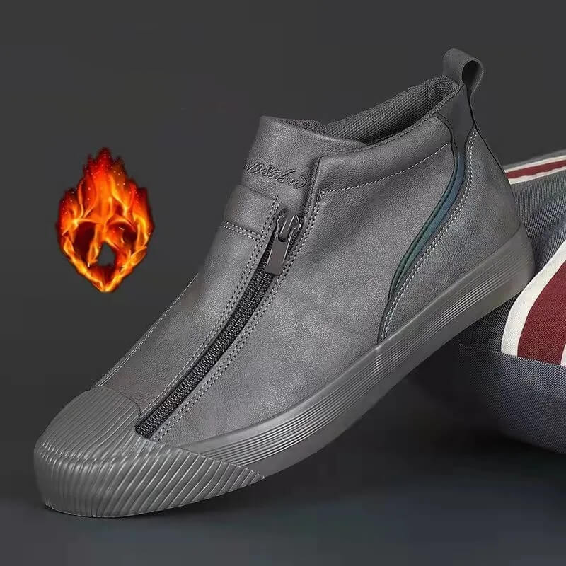 Chaussures Vulcanisées En Cuir Microfibre Pour Hommes