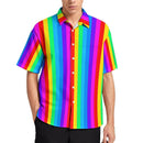 Chemise Pour Hommes À Rayures Arc-En-Ciel